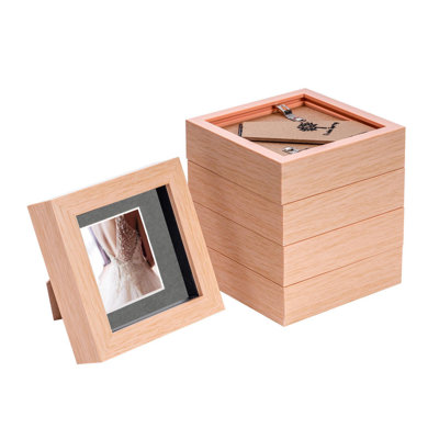 Bevelled Shadow Box Picture Frame with Mat