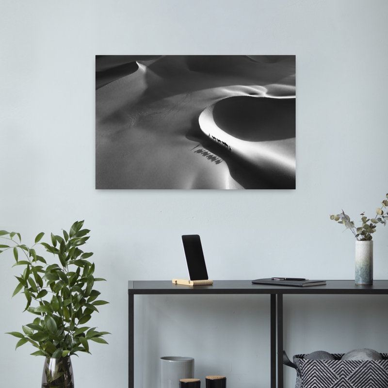 «Mon Desert Desert Journey», impression d'art mural paysage minimaliste serein nature, 16" H x 24" W