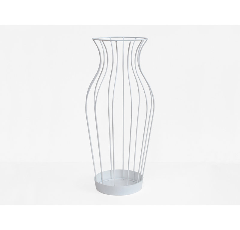 Hillhurst Metal Freestanding Umbrella Stand, White