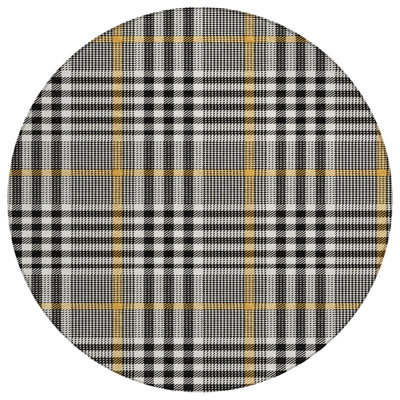 Samira Black Washable Indoor-Outdoor Rug - 