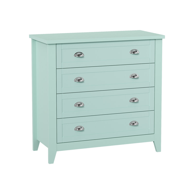 Commode 4 tiroirs Haven, Vert menthe