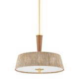 George Pendant in Aged Brass by Cortney Bishop