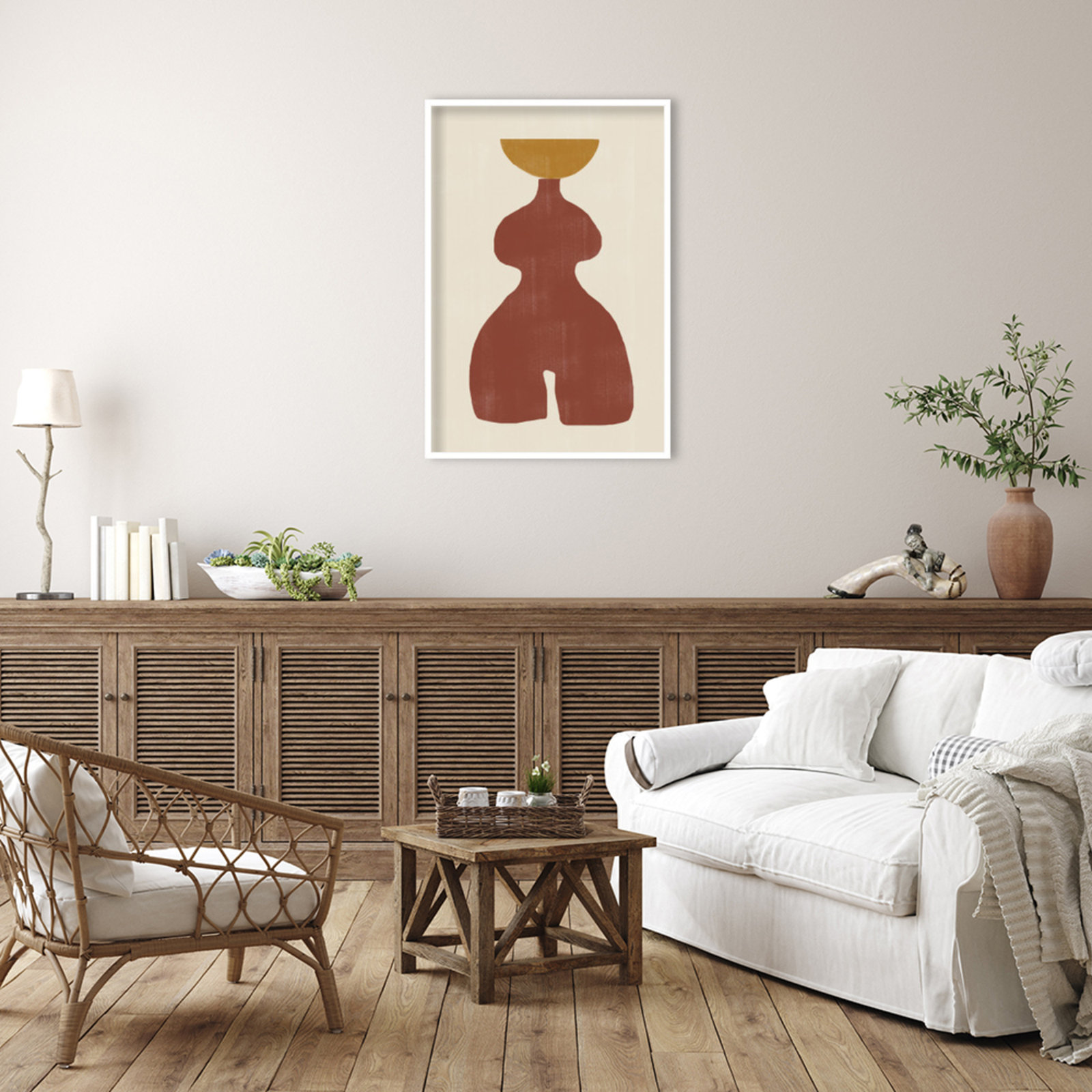 Rockingham "Vase No. 11" Print, White, 41" H x 28" W