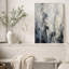 Tourbillons de fumée grise sur fond texturé - Tableau mural sur toile-160407825