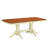 5 Piece Dining Set Includes a Rectangle Dining Room Table with Butterfly Leaf and 4 Wood Seat Chairs, 40x78 Inch, Buttermilk & Cherry-237126936