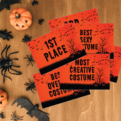 Paper Halloween Thank You Cards