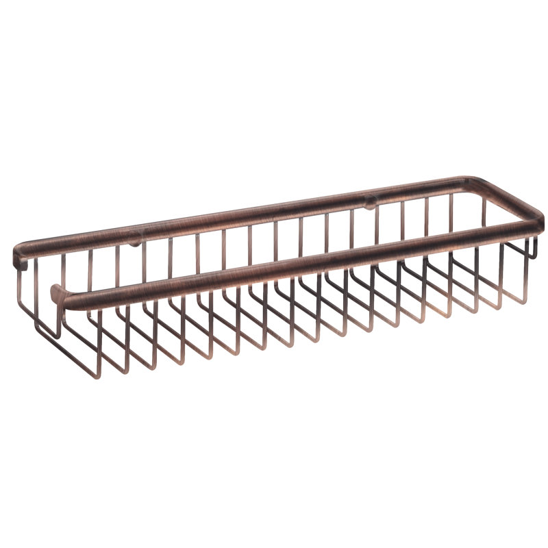 Webber Drill / Screw Shower Basket, 6.5 H x 36 W x 11 D cm, Oil Rubbed Bronze