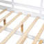 Lit double moderne en bois blanc avec lit gigogne, étagère de rangement pour fonctionnalité, maisonnette confortable, coin-détente confortable, lit gigogne de 78 po x l 58 po x H 72 po, tablette, aire de jeu, sommeil paisible,