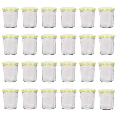 Argon Tableware Glass Jam Jars with Lids
