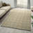Modern Checkered Non-Slip Washable Area Rug-117510290