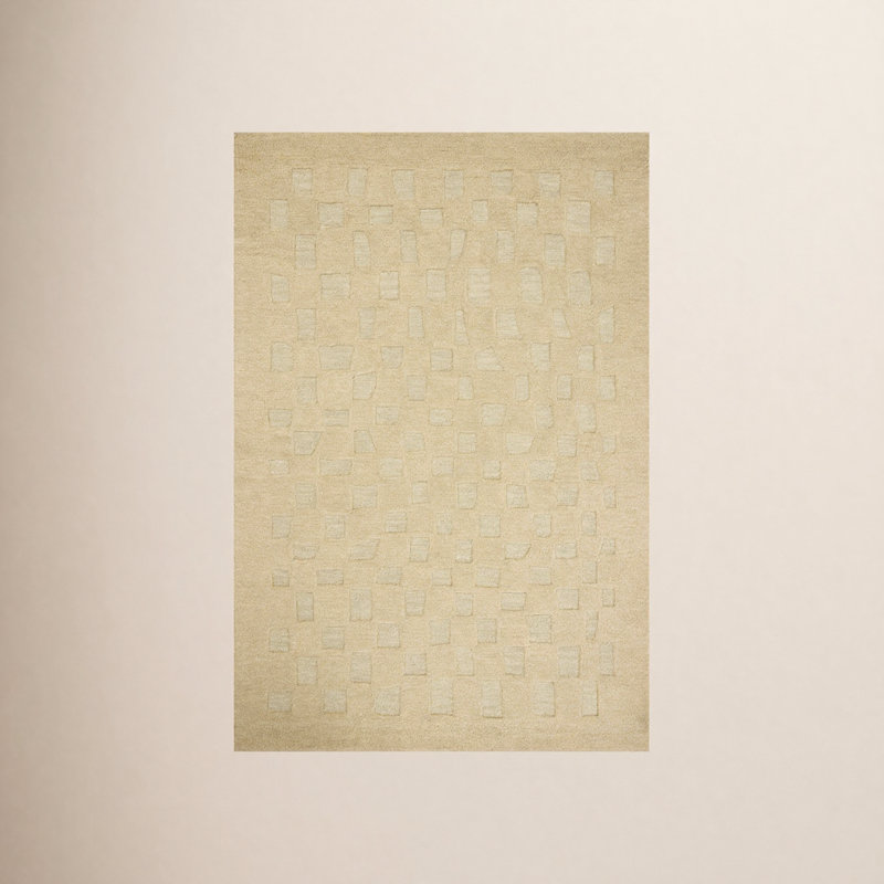 Tapis avoine / colombe Leanne Ford x Loloi Craven, Carré 1 pi 6 po