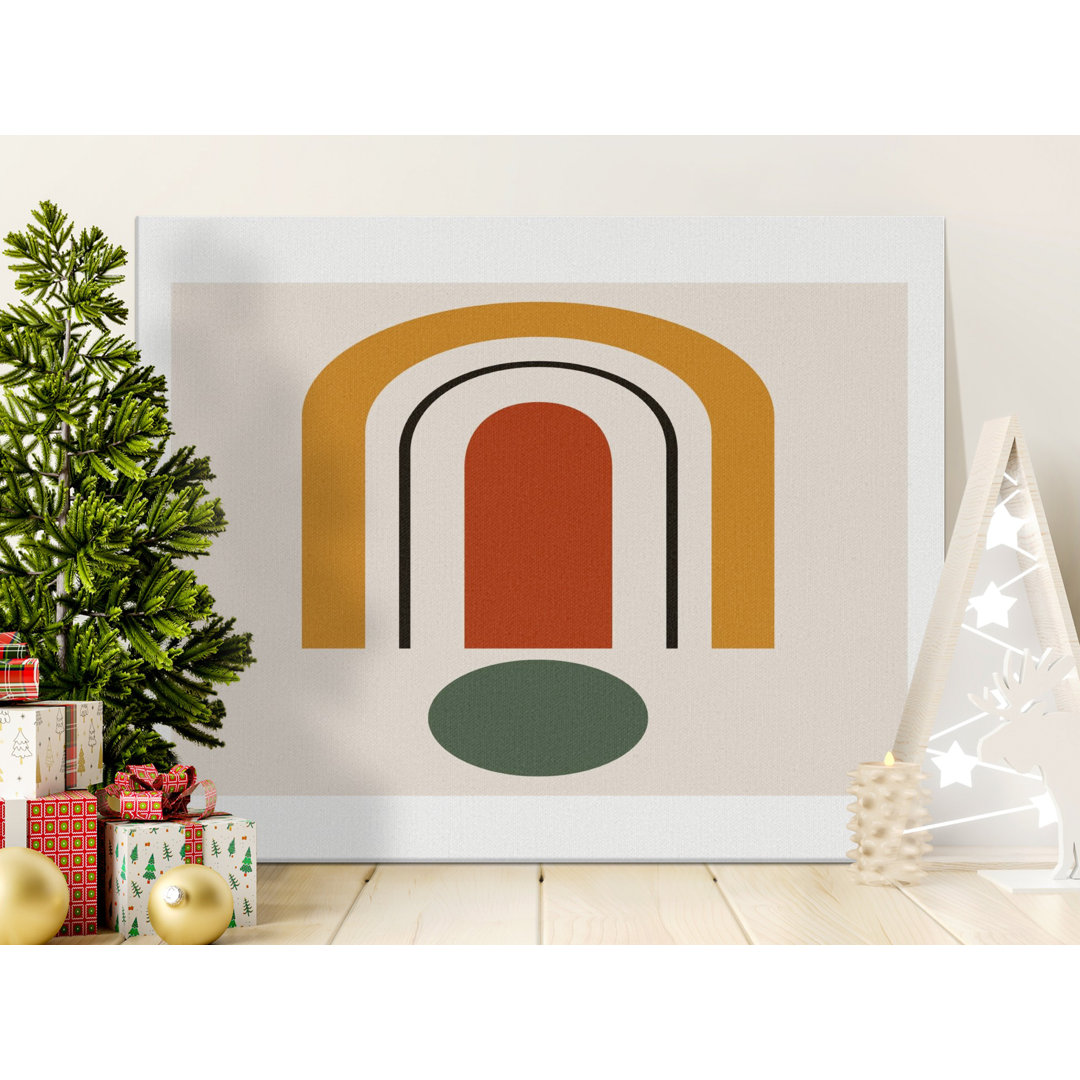 Abstract Geometric Canvas Wall Art, Modern Arch Print, Gallery Wrapped, Ready to Hang, Statement Piece, Archival Quality Canvas Art Print