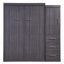 Lit escamotable double avec garde-robe et amp; Tiroirs, aucun sommier requis, robustes Gris peu encombrant