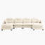 Canapé modulaire en U modulaire avec repose-pieds, tissu en chenille doux, dossier rembourré et capitonné, conception ergonomique pour les chambres et les salons-1298101551-1298101545