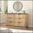 Modern Multi-Functional Six-Drawer MDF Cabinet,The Perfect Combination Of Rounded Corners And Multifunctional Design
