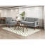 Modern Living Room Causeuse Grey Chenille Revêtement-1756184624