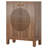 28.74" 5-Tier Shoe Cabinet With Round Louvered Doors Shoe Storage Organizer