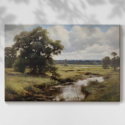 Paysages rétro-DCCCLIV -Galerie enveloppée Cavas
