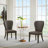 Savoy Upholstered Dining Chair Set of 2 w/Truffle Finished Wood Legs & Nailhead Trim - Bandero Espresso - Faux Leather - Suitable for Dining Room & Sitting Areas-573897638