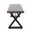 Banc d'extérieur en aluminium robuste avec structure en acier, parfait pour les sièges de patio durables et attrayants-596134158