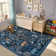 Goldene Jungle Area Rugs for Living Room Bedroom Thin Modern Nursery Rug Non-Shedding Kids Playroom