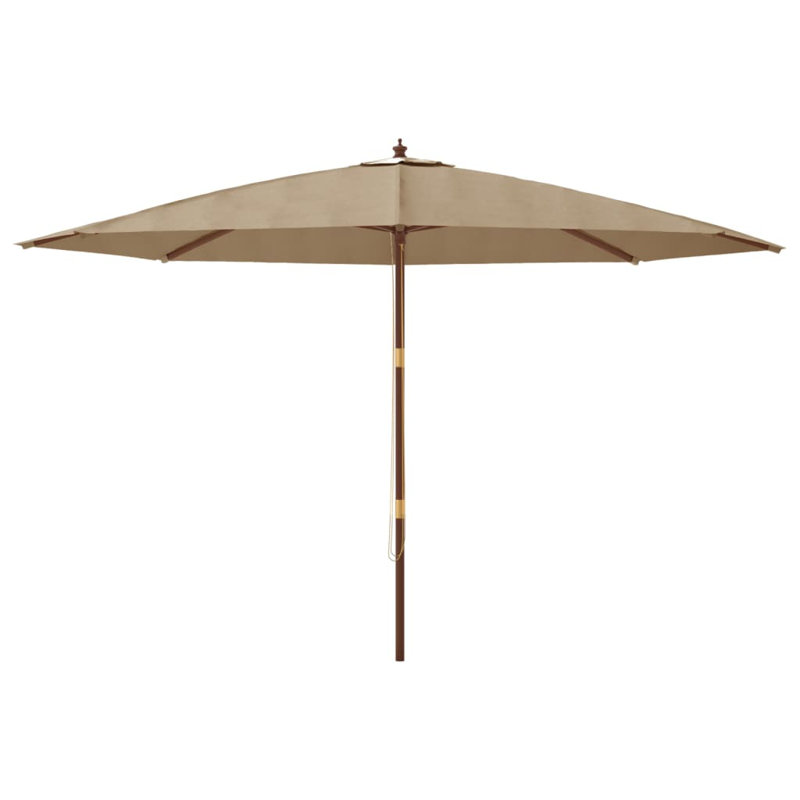 Aslyn Market Parasol, 231cm H x 196cm W x 196cm D, Taupe