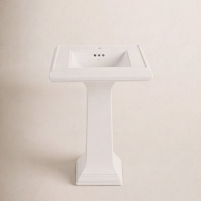 Memoirs Rectangular Pedestal Bathroom Sink