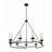 Ashiley 9 - Light Dimmable Wagon Wheel Chandelier