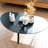 Jaymie Oval Coffee Table Mid Century Modern for Living Room, Center Table, Solid Wood Coffee Table. 33.85'' L x 18.9'' W x 12.4'' H-1192634285
