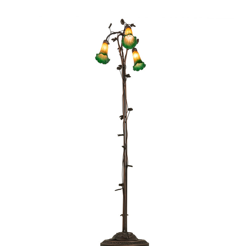 Sinagra Floor Lamp, Amber/Green