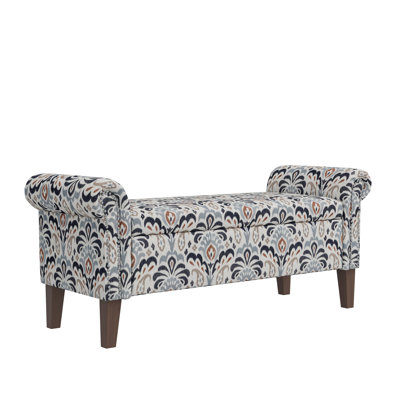 Elegant Storage : Decorative Nailhead Trim, Covering Classic Seat, Floral Cover