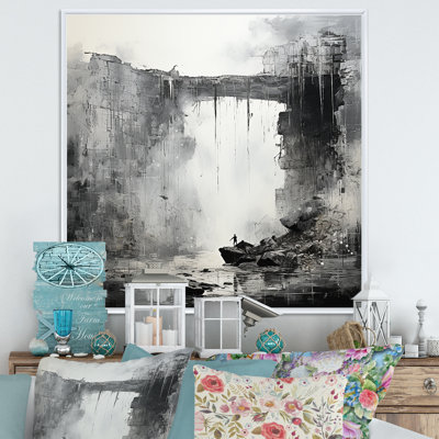 Adventourous Waterfall Caves sur impression sur toile