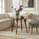 Germa 45" Mid-Century Modern Round Dining Table with Solid Wood Legs