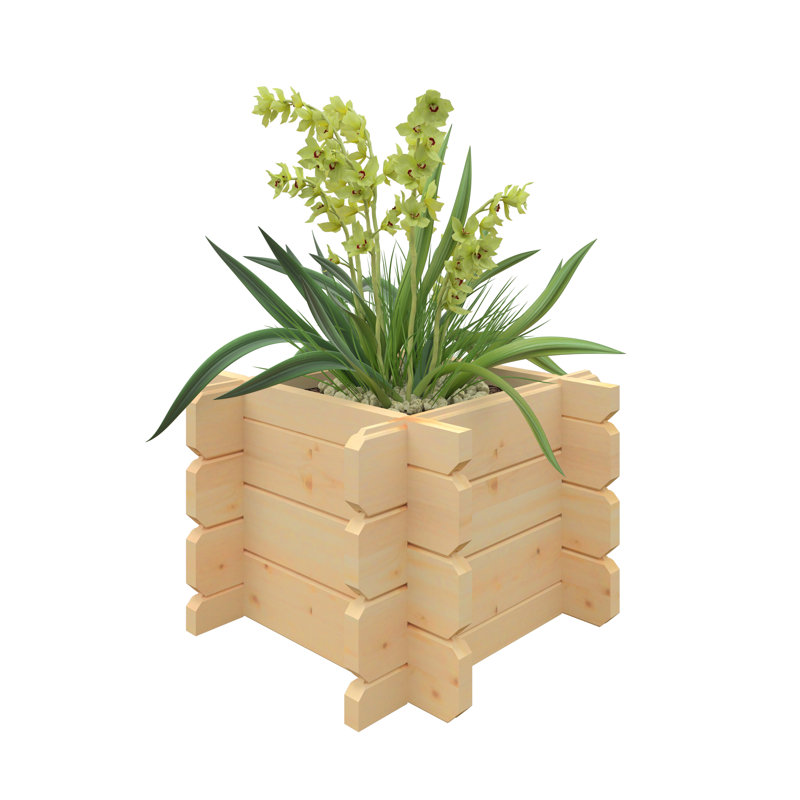 2x2w Planter 28mm Log Cabin