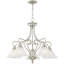 Lustre classique à 5 lumières avec abat-jour