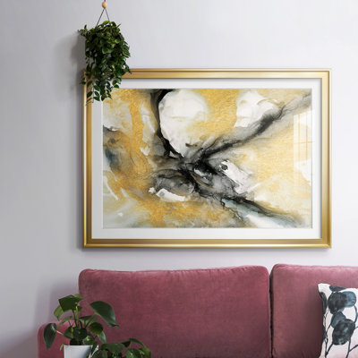 Golden Harmony encadré, impression encadrée avec biseau mat et verre