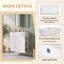 Meuble-lavabo flottant moderne de 21,6 po avec lavabo en céramique et rangement droit, assemblage requis, robinet et drain exclus-133751647