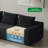 105" Cloud Sectional Couch with L-Shape Chaise,Modern Modular Sofa with Deep Seat, Upholstered Couches for Living Room Bedroom,No Assembly Required, (Plush Corduroy Fabric),Black Left Hand Facing -1836255152