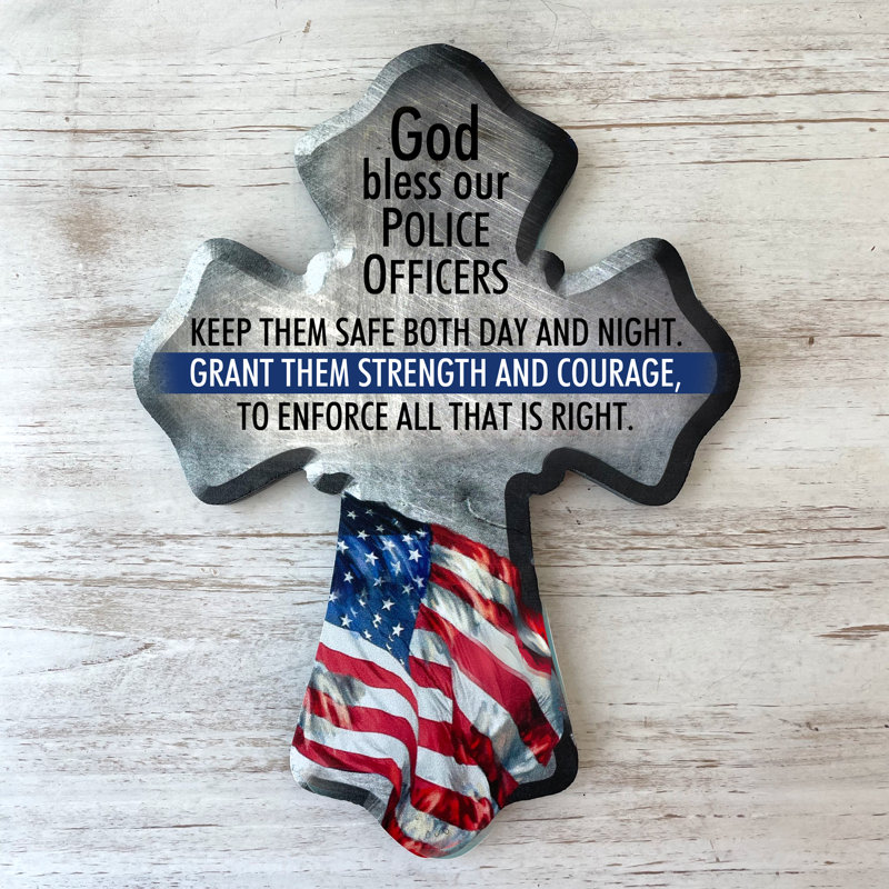 Croix de bois d'un agent de police