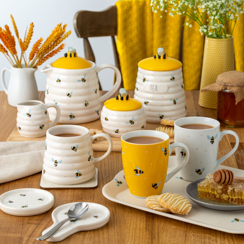 Price & Kensington Sweet Bee Ceramic Tea Bag Plate