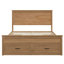 Structure de lit moderne avec 6 tiroirs, lit plateforme avec support à lattes en bois, pas de sommier tapissier, seadrift (ancien SKU: BS701P300967N)-497277766