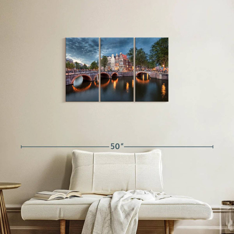 Ponts de Amsterdam, H 20 po x l 33 po