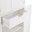 Armoire de rangement simple en bois manufacturé Romines (H 67,4 po x l 28,15 po x P 15 po)