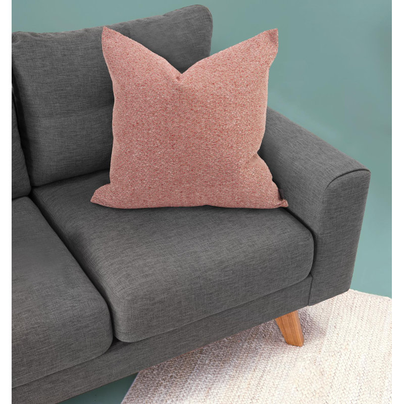 Throw Pillow, 24" x 24", Rose, Down