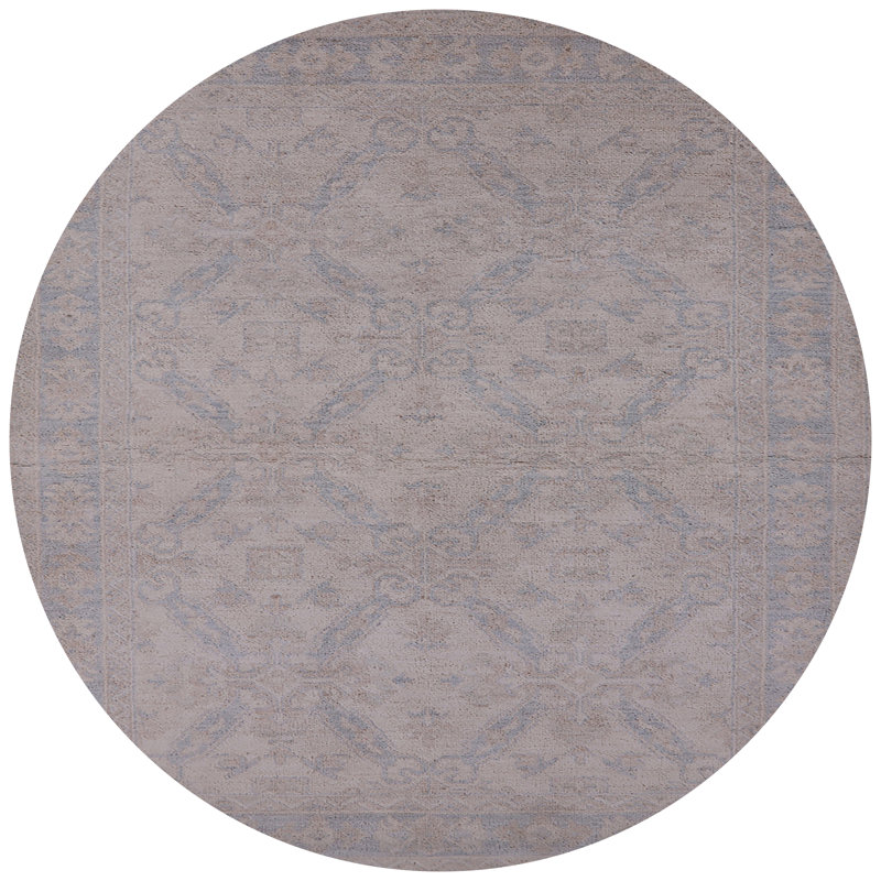 Tapis oriental gris Krikoris, Rond 5 pi
