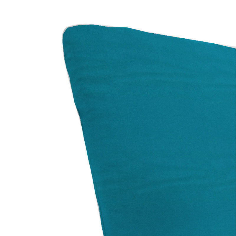 74" x 22" Outdoor Chaise Lounge Cushion with Ties and Loop, Canvas Turquoise