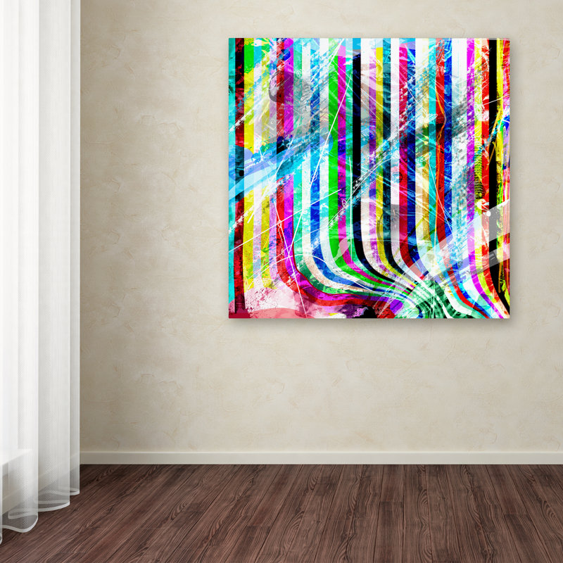 « pop rideaux », reproduction d’impression sur toile tendue, H 14 po x l 14 po