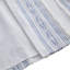 Panneau de rideau imprimé poly avec rayure et doublure touffetées blanc / bleu marine 50 po x 84 po-233212641-233212671