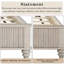Très grand lit plateforme en bois massif avec tête de lit haute pour un décor de mobilier de chambre à coucher élégant-1709866813-1709866801