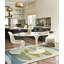 Elliptic Wool Striped Area Rug in Blue/Ivory/Yellow-76019349